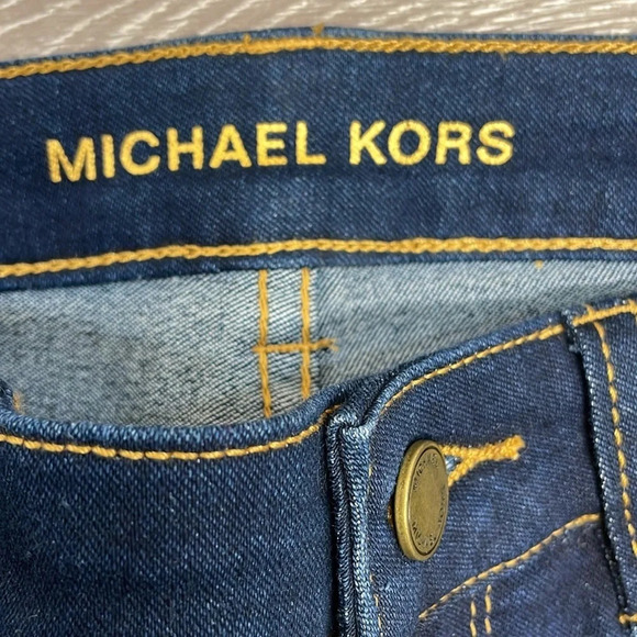 NWT Michael Michael Kors Skinny Denim Jeans Overdyed Indigo 2 - Picture 13 of 16